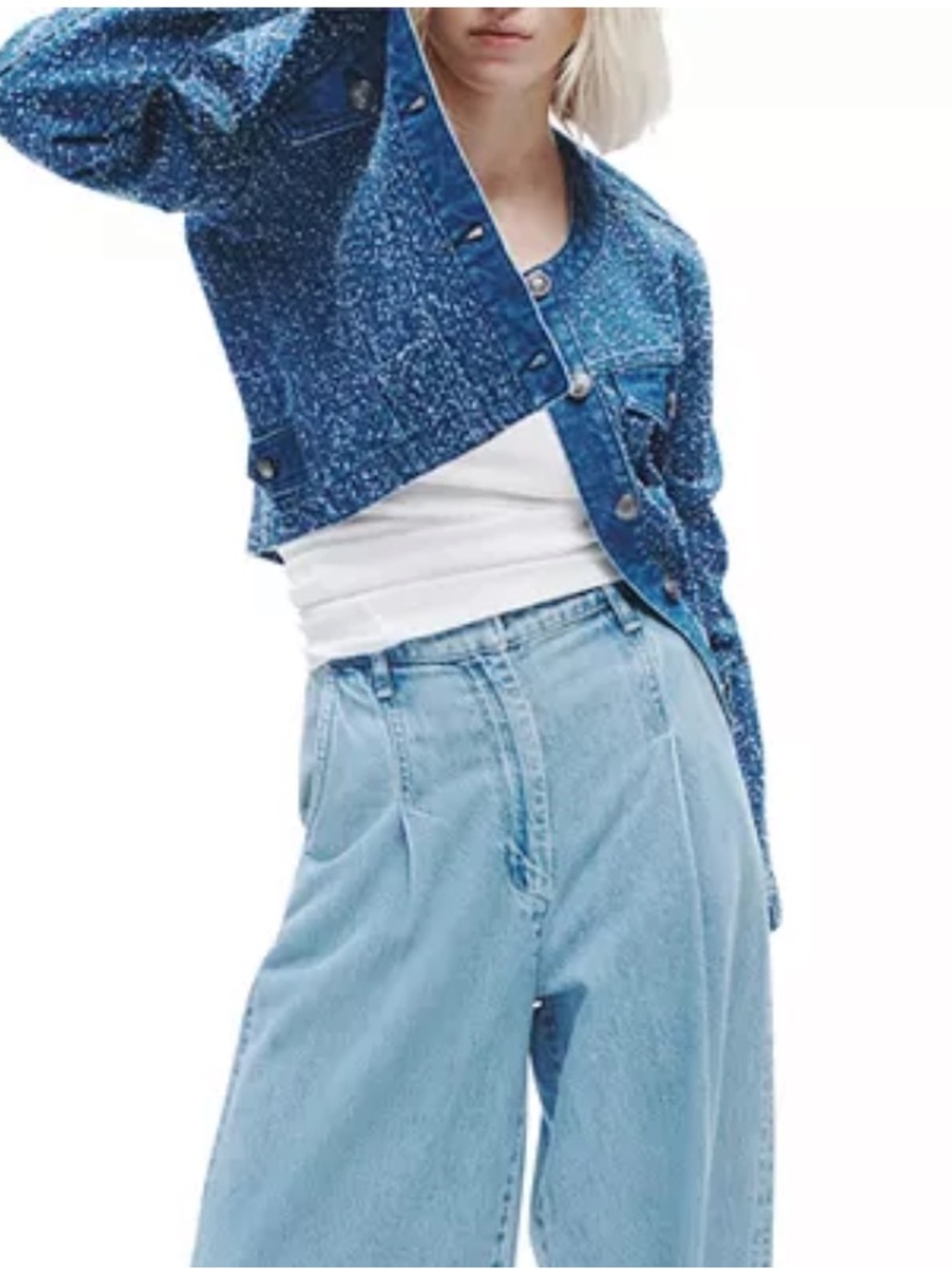 Rag & Bone Cora Tweed Denim Crop Jacket - Picture 6 of 12